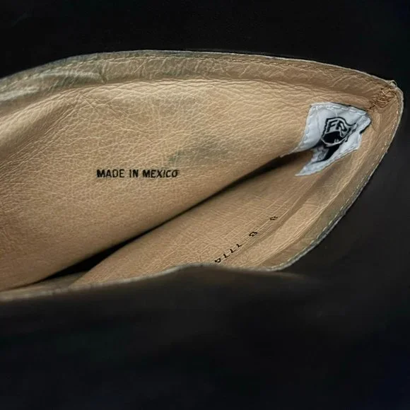 Frye Riding Boots Women’s Size 8 Shirley Black Made in Mexico - Picture 9 of 11